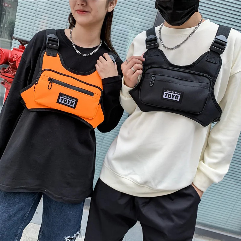 Tactical chest bag, vest chest bag, cycling light work bag, outdoor sports multi