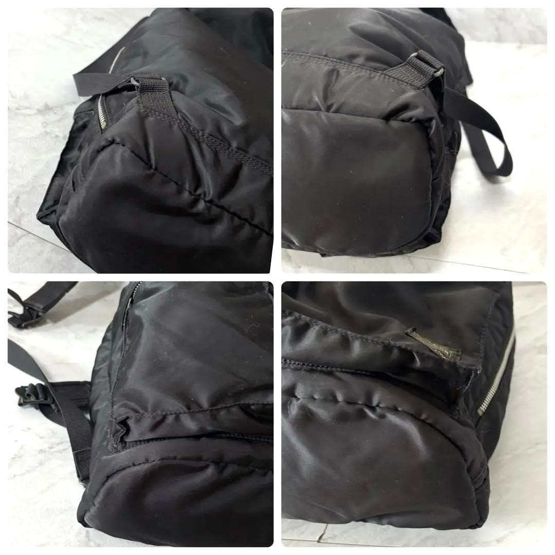 PORTER TANKER Backpack Rucksack Black Nylon Daypack Japan Vintage