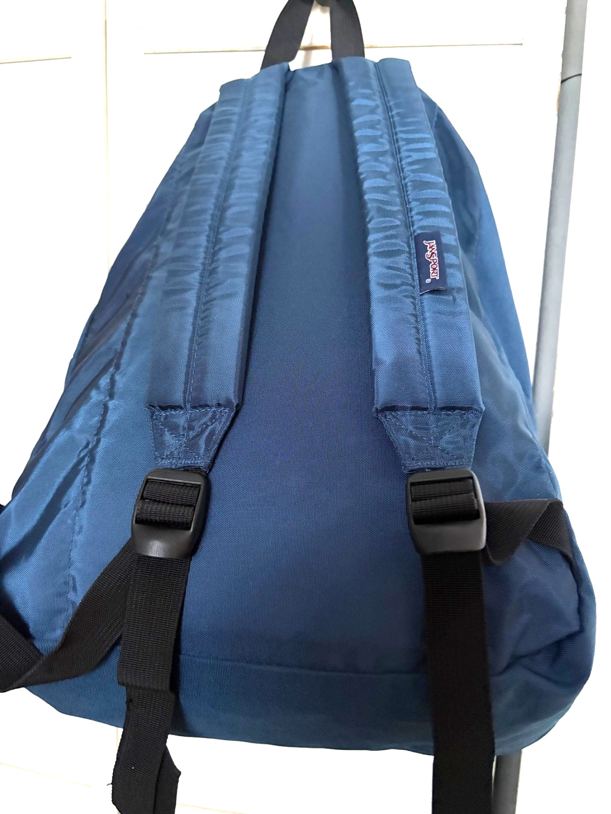 JanSport T501 Blue Double Zip Top Closure Front Zip Pocket Classic Backpack