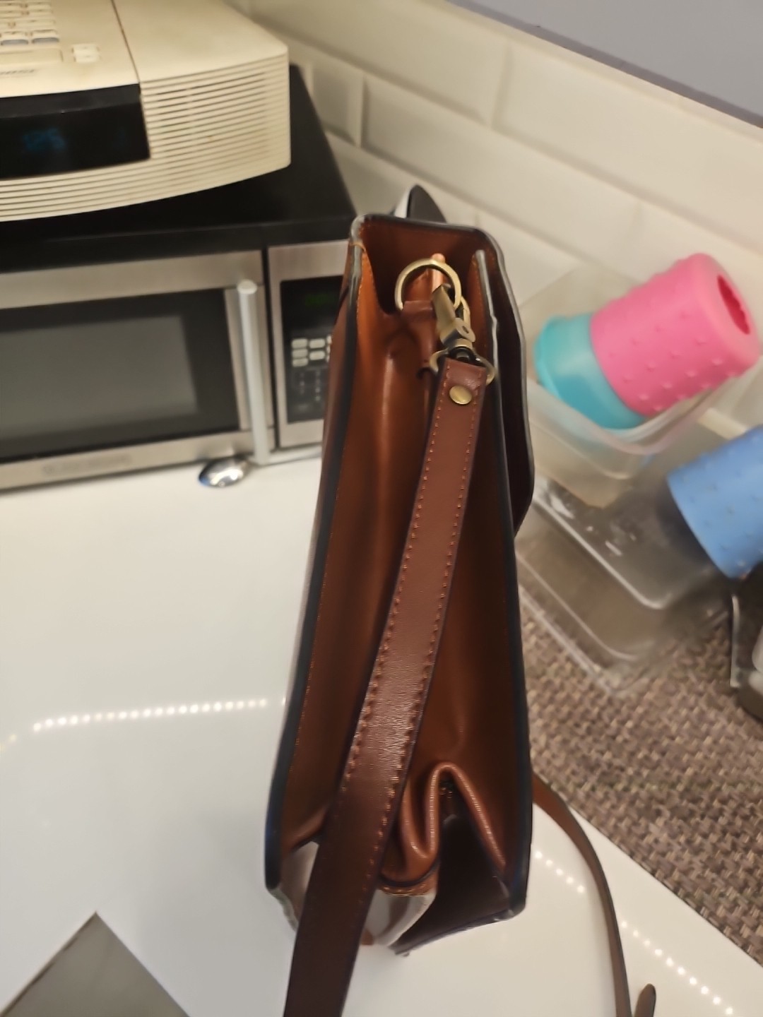 Banuce Vintage Genuine Italy Learher Briefcase