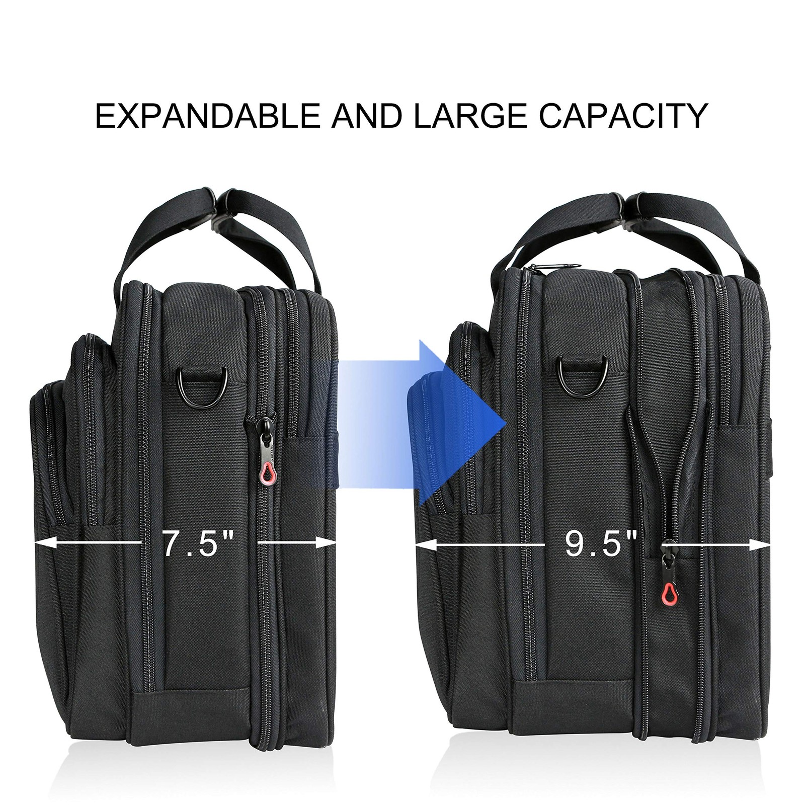 KROSER Laptop Bag Premium Laptop Briefcase Fits Up to 17.3 Inch Laptop Expand…