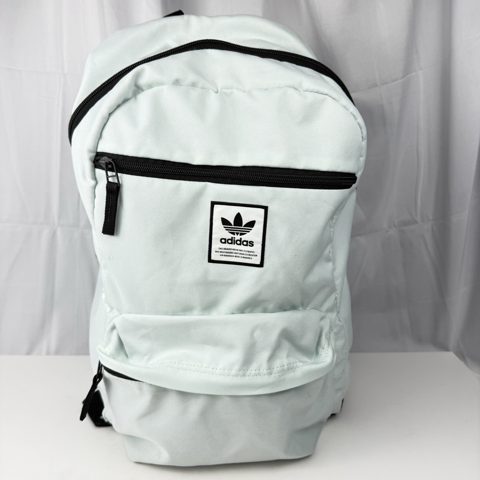 Adidas Originals Essentials Off-White Backpack 18x10x5″ School Travel Laptop