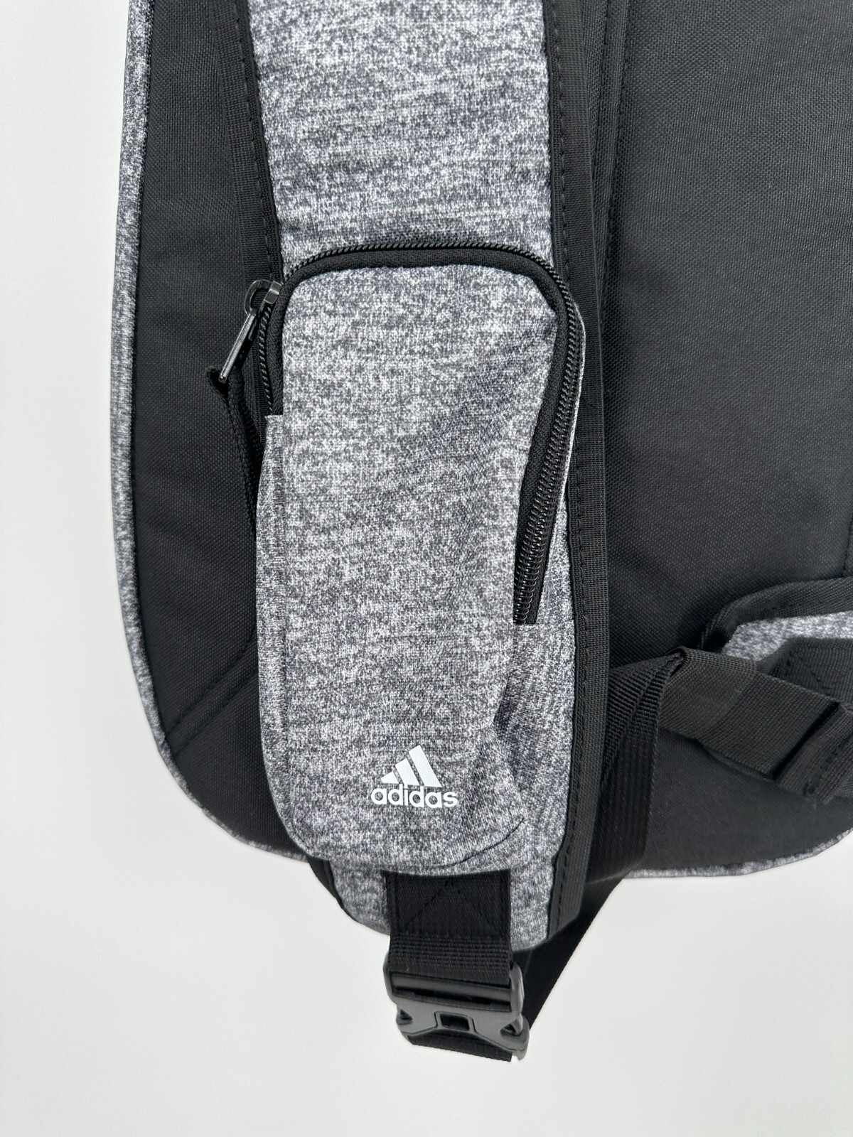 adidas Prime Sling Backpack Heather Gray Large School Bag Fits Laptop/Tablet Boy