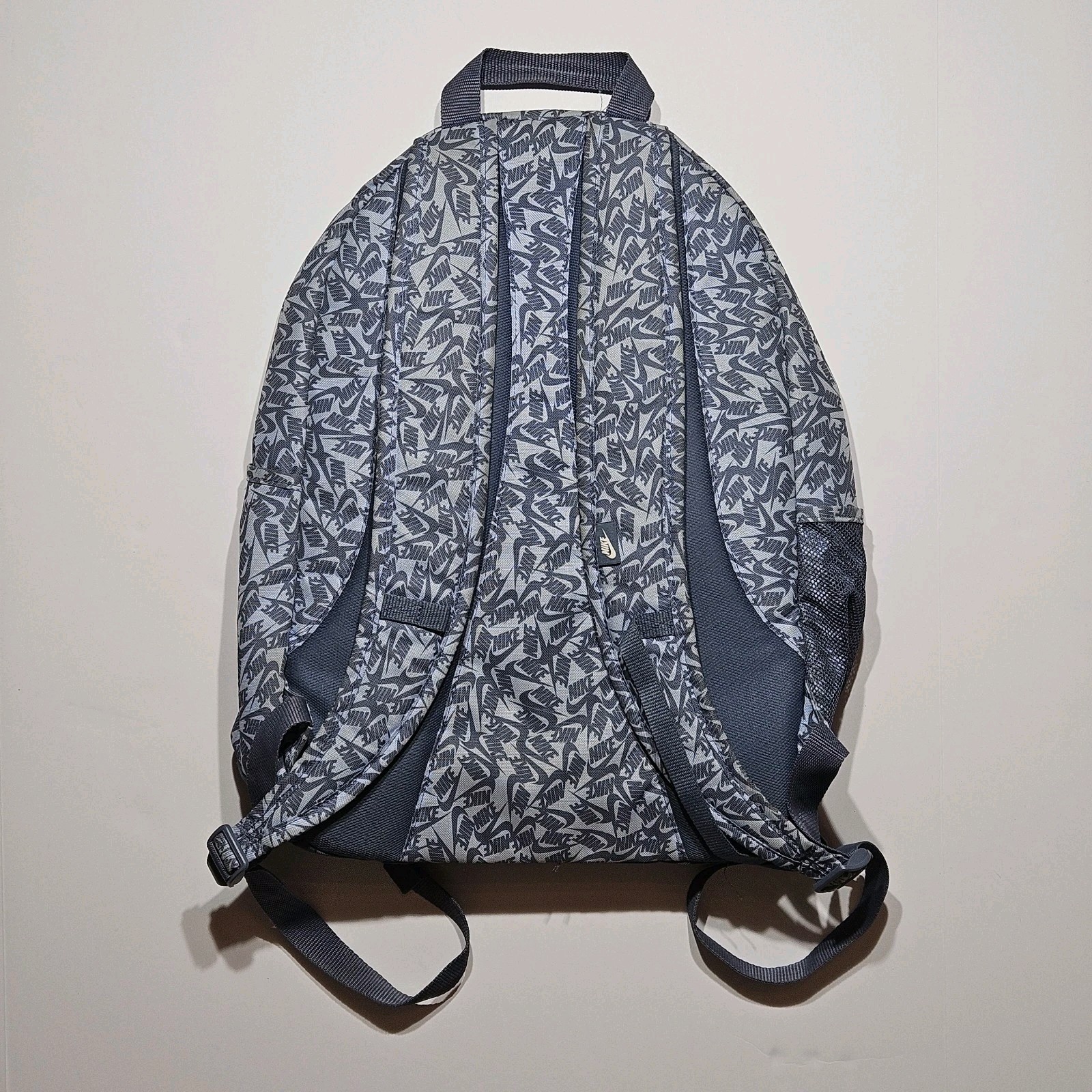 Nike Hayward 2.0 Backpack Gray Blue Nike Lettering Print White Logo