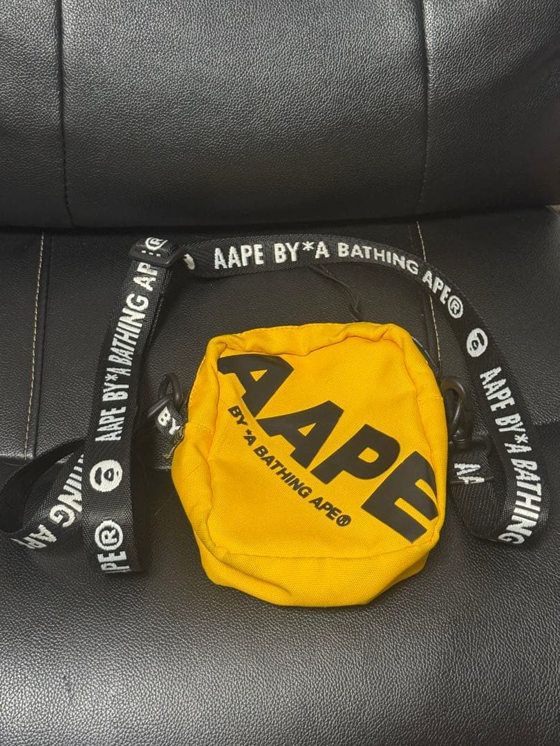 AAPE BY A BATHING APE Crossbody Shoulder Pouch Bag Yellow