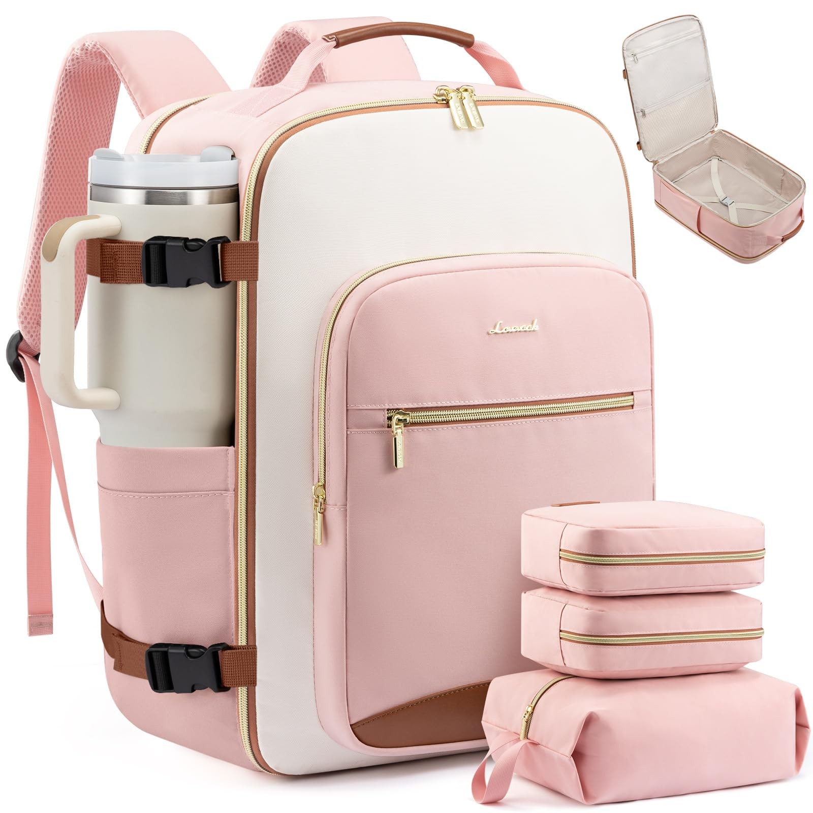 Large Travel Backpack for Women & Men, 40L Carry on Backpack for Airplanes, T…