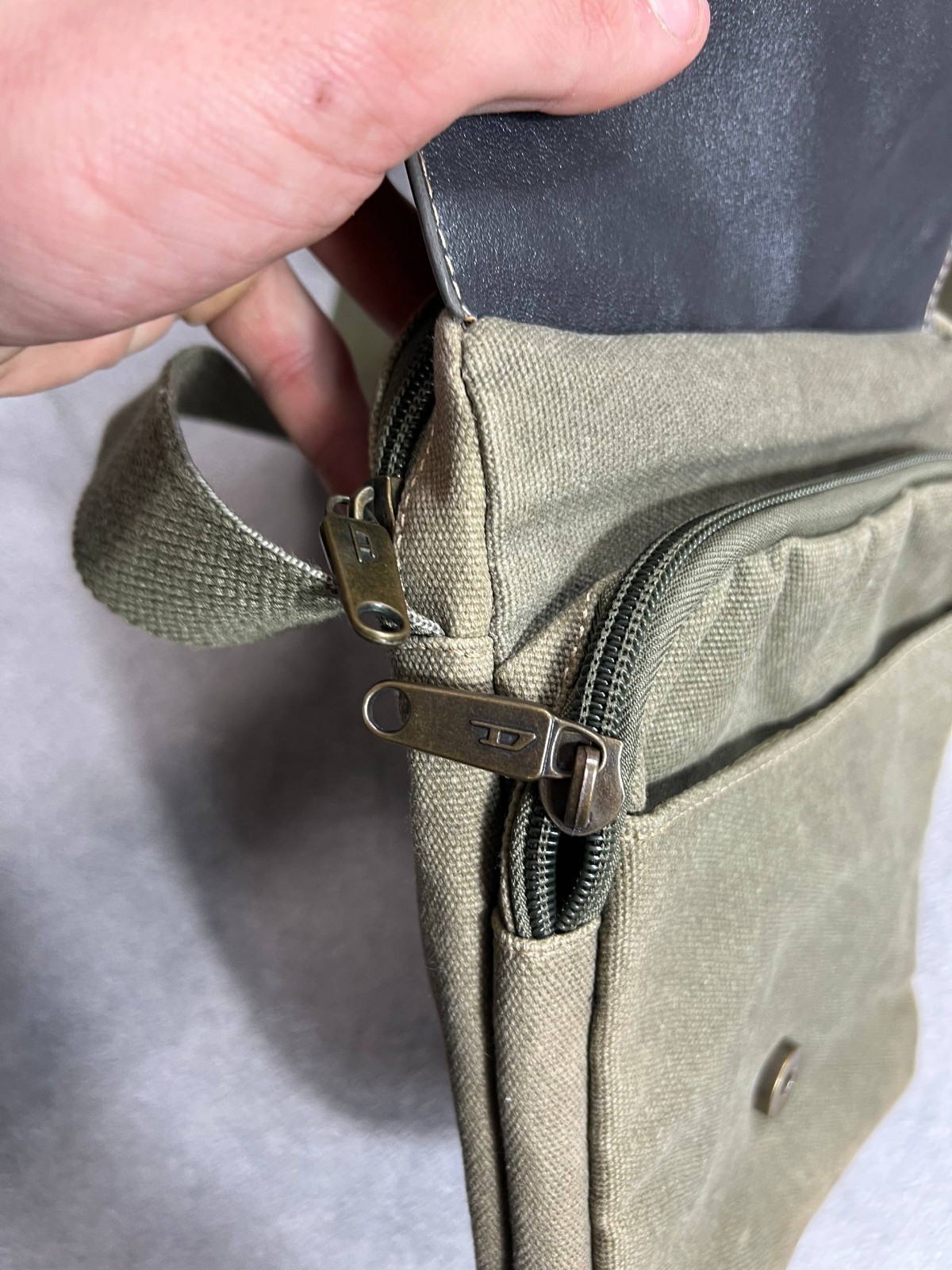 DIESEL Vintage 90s crosboddy shoulder Camo multipocket sling bag backpack