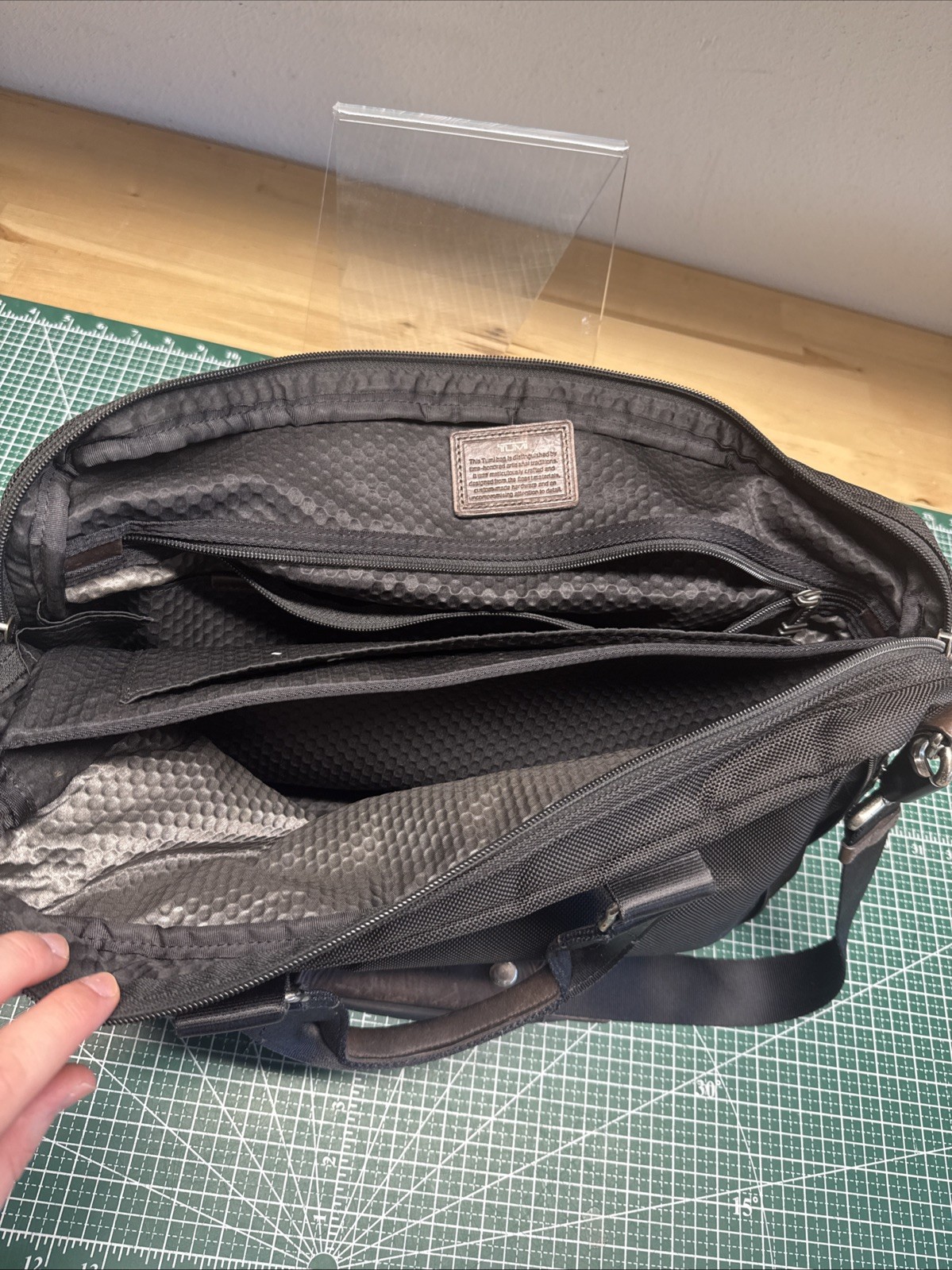 Tumi Business Bag ALPHA BRAVO Yuma Slim Brief Professional Travel Bag Initialed