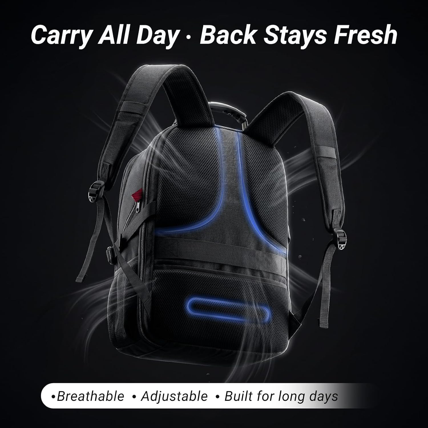 Large Laptop Backpack for Men, Heavy Duty Travel Backpack Carry on Flight Approv