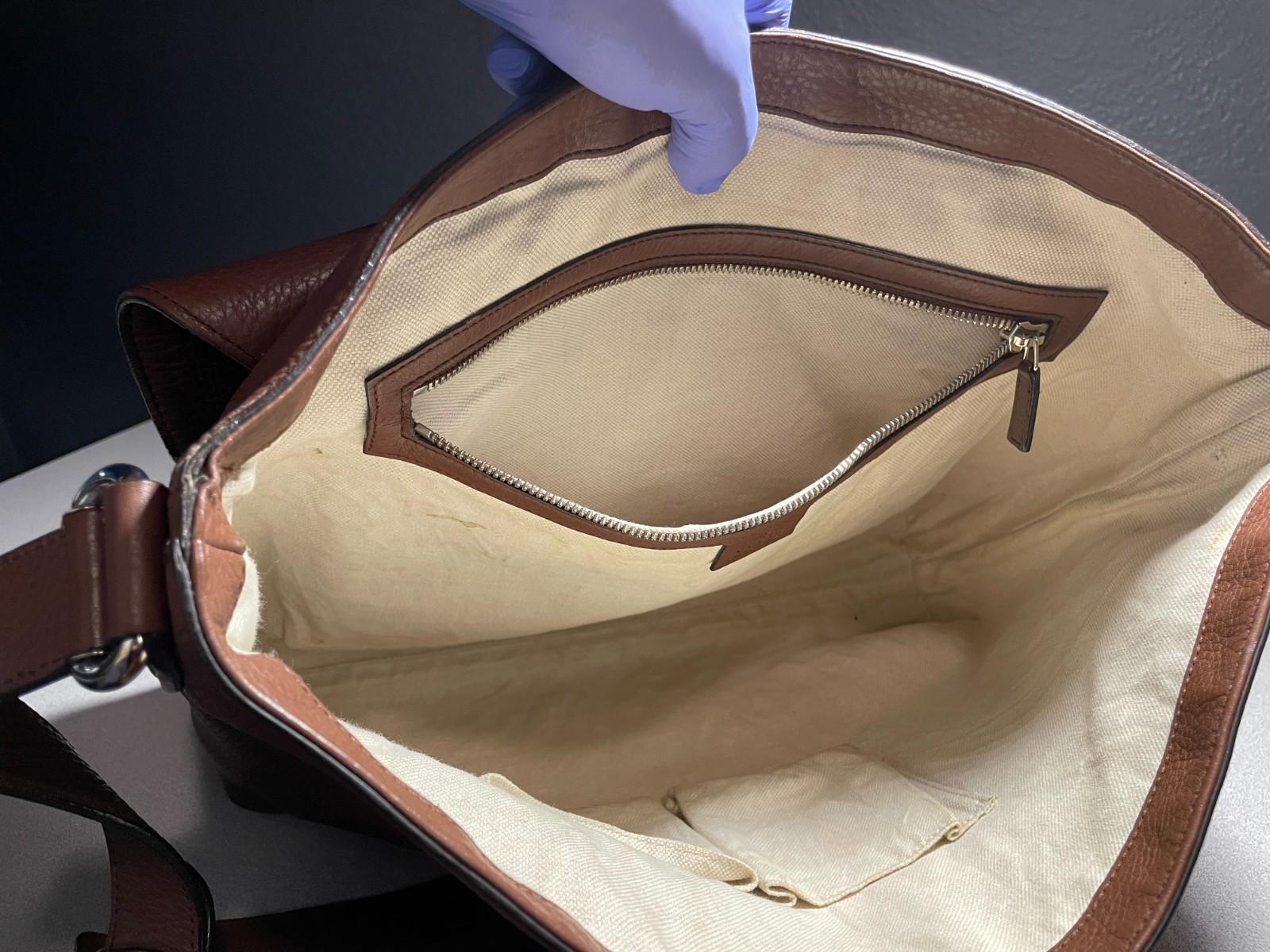 gucci soho messenger bag large brown leather