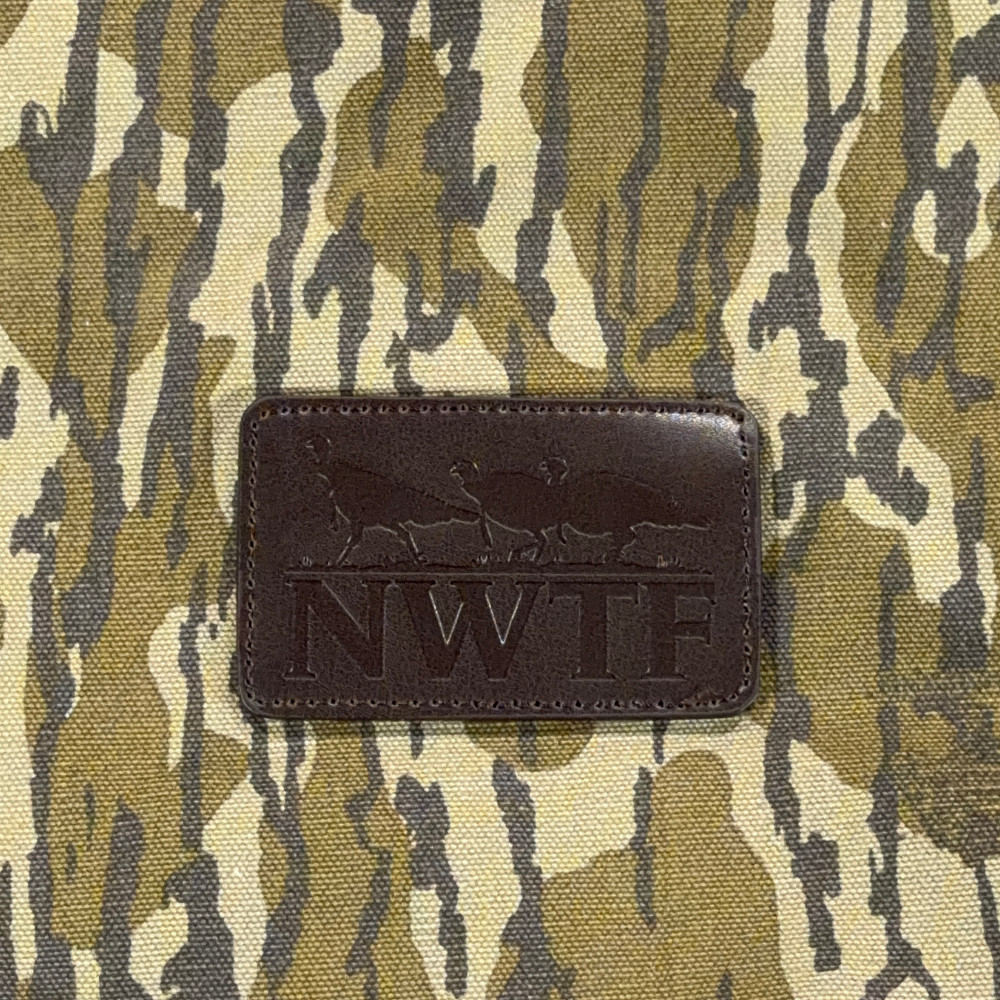 NWFT Bag Green Camo Mossy Oak Messenger Strap National Wild Turkey Federation