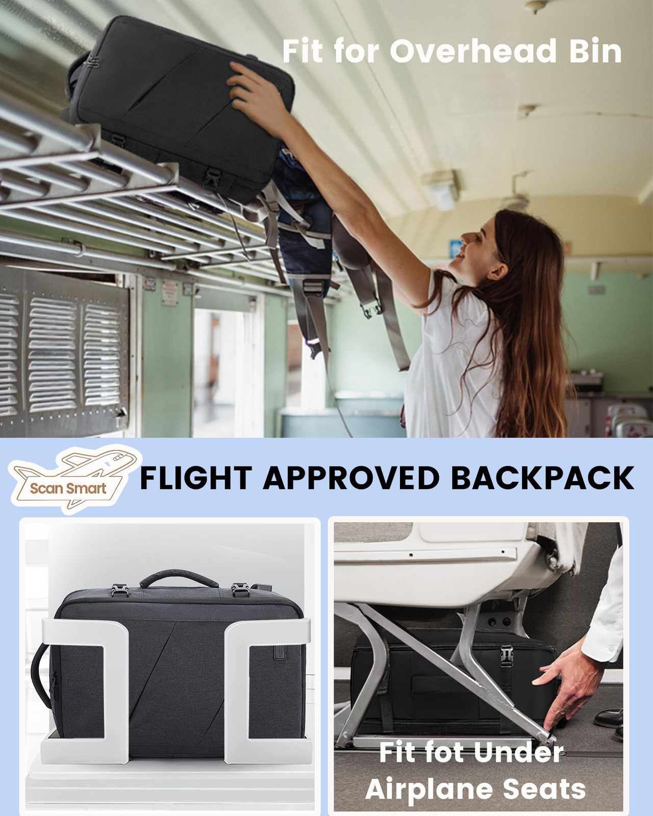 Travel Backpack, 40L Extra Large Backpack, Carry on Backpack 17 Inch with USB…