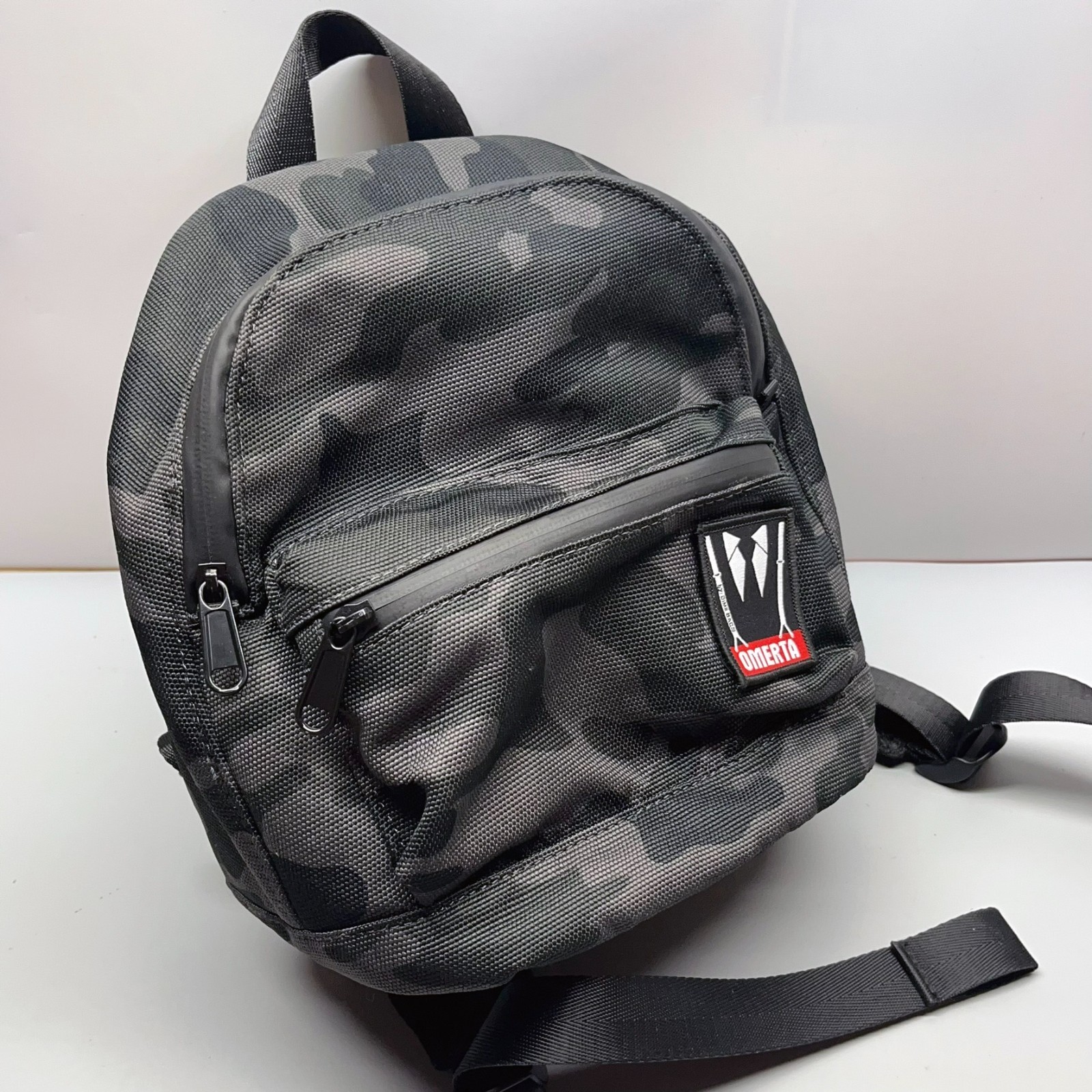 Dime Bags Omerta Mini Molly Smell Proof Backpack Camo Black & Gray Carbon Lined