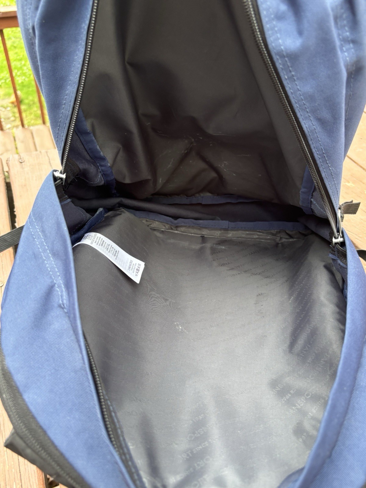 JanSport Big Student Backpack JS0A47JK Navy-5 Pockets- 17.3”x13”