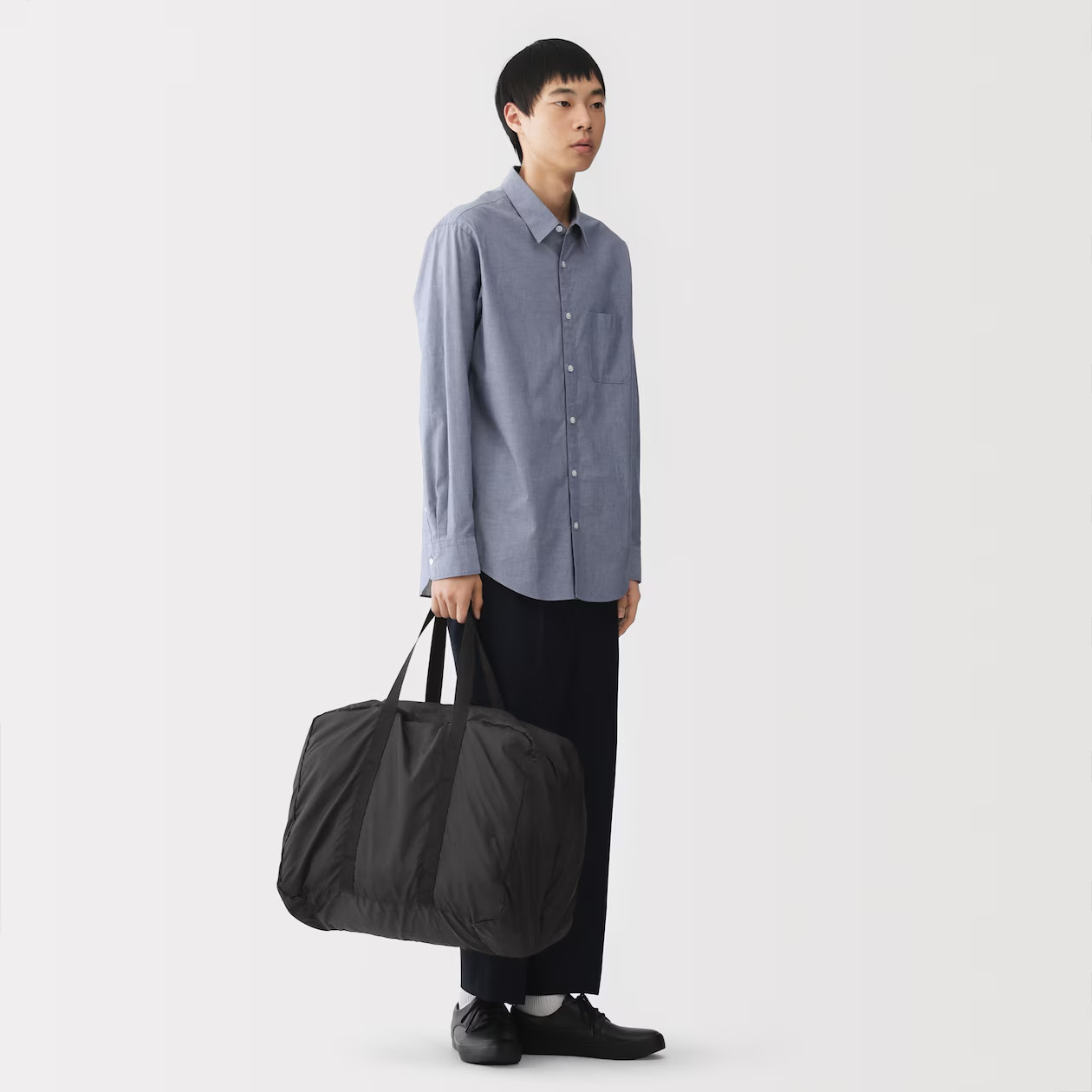 MUJI Packable Water-Repellent Travel Duffel Bag 60-Litter Foldable Unisex NWT