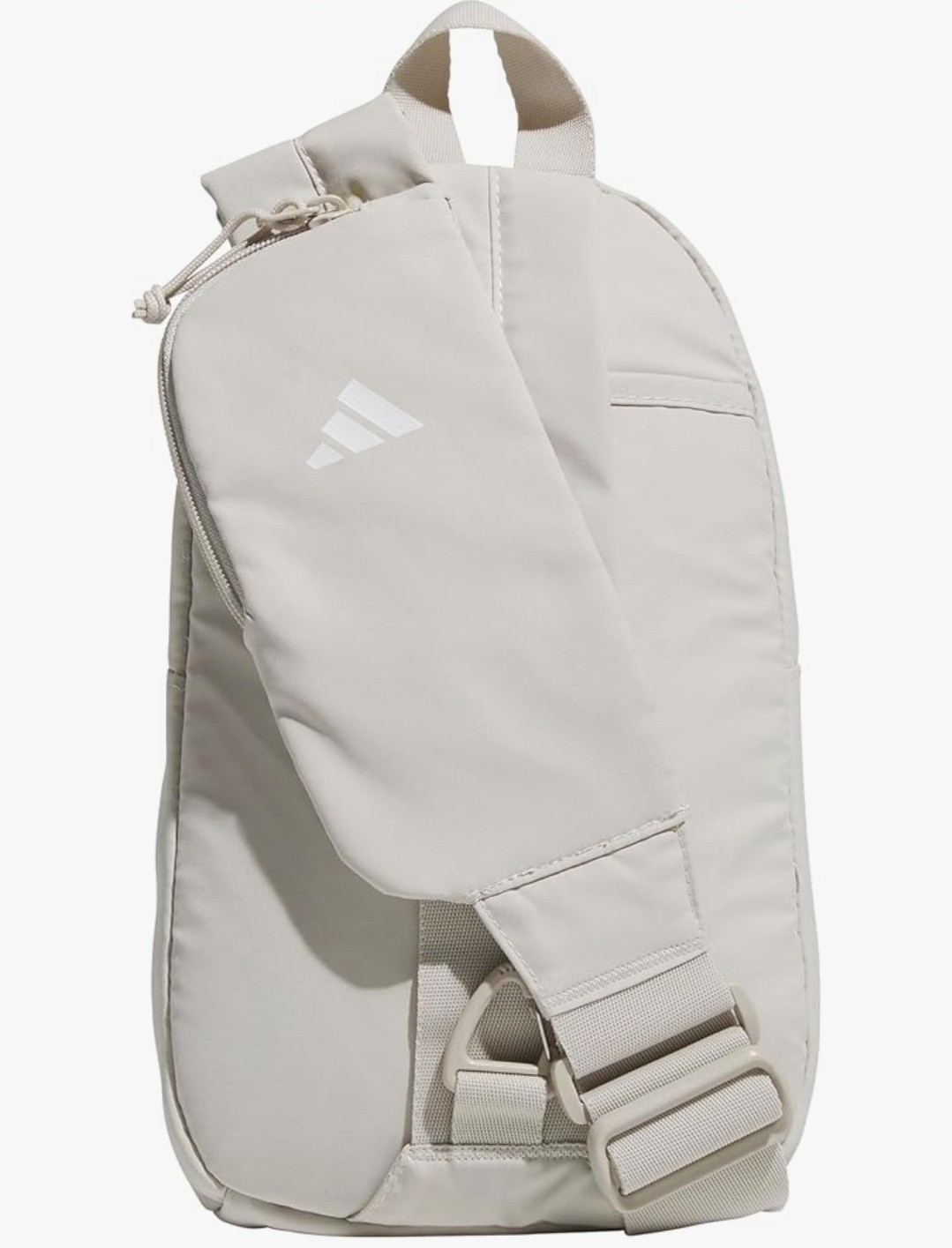 Adidas Essentials Sling Crossbody Bag Beige New With Phone Strap Pocket. Unisex
