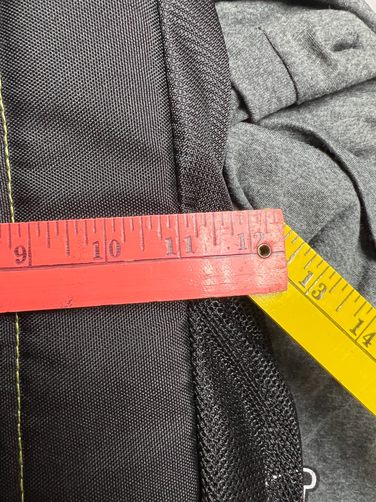 Uline Daypack Black/Lime 25 L Capacity 11 inches wide. 18.5 inches deep