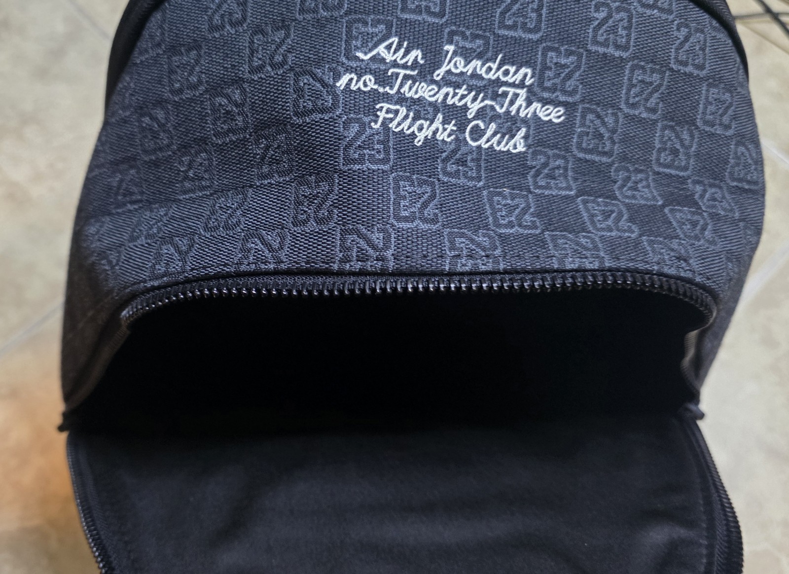 Jordan Air Monogram Backpack 20L Black Bookbag Luxury Bag MA9155-023 Limited