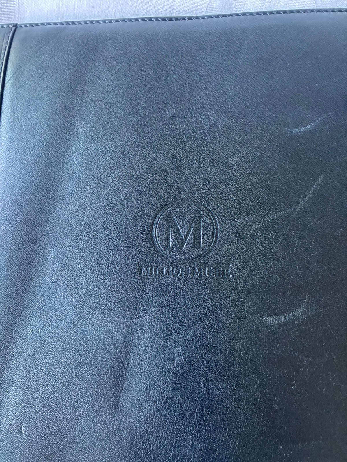 TUMI All Leather Portfolio Notepad Business Premium Black