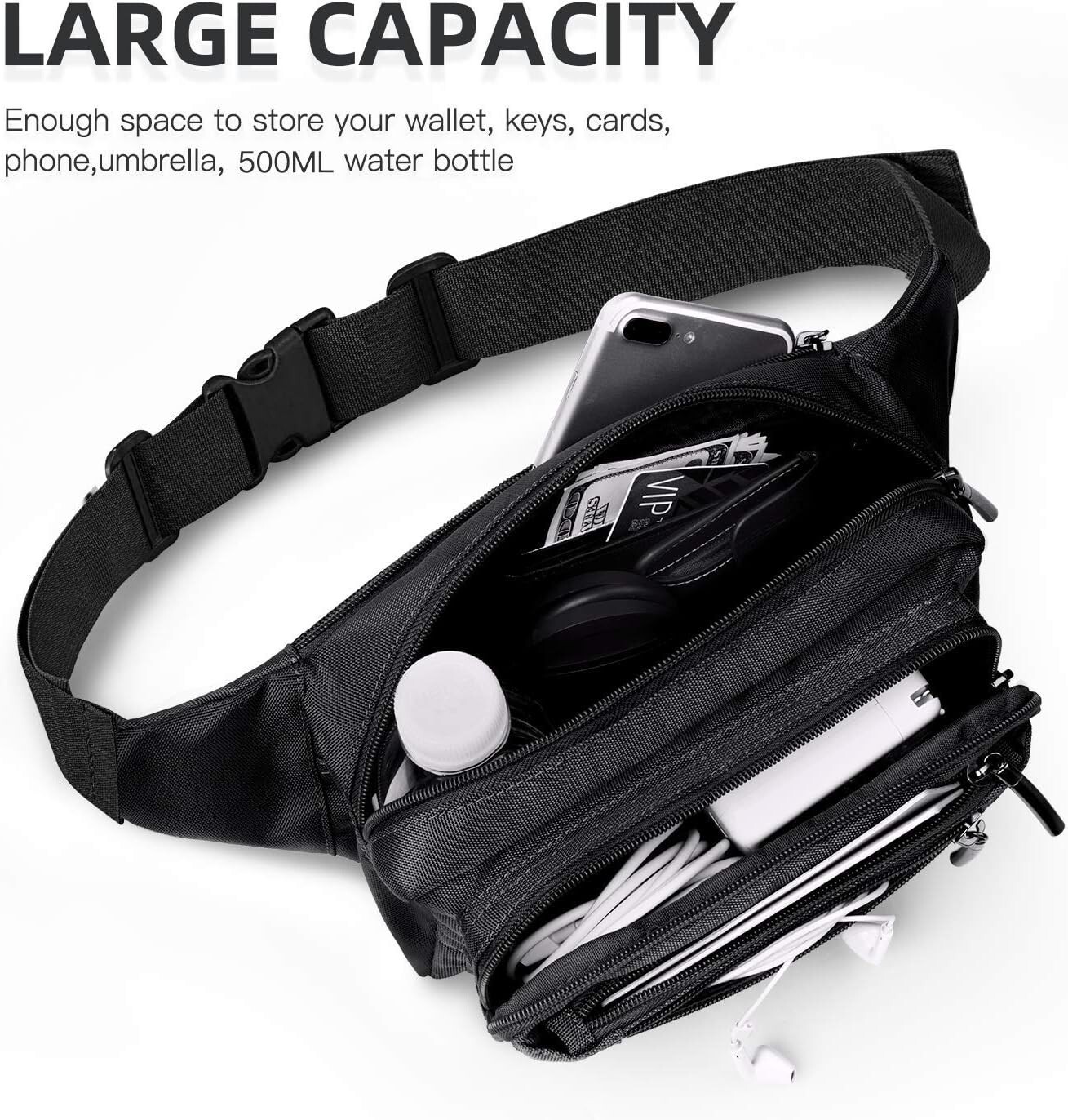 Lightweight Adjustable Waist Pack – Perfect for Hiking, Running, and Travel