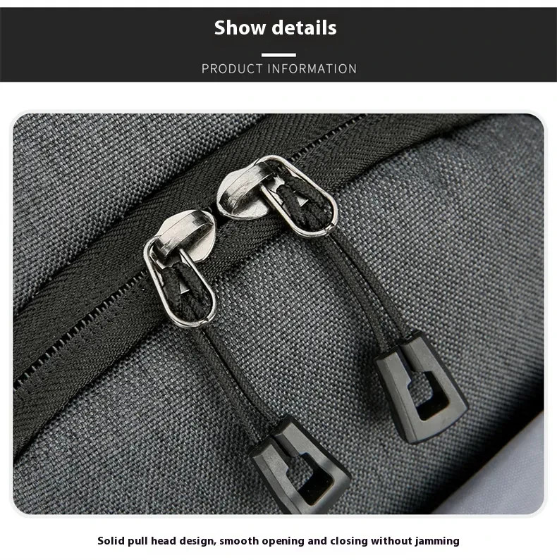 New Multifunctional Men’s Crossbody Shoulder Bag Hard-Wearing Canvas Chest Bag