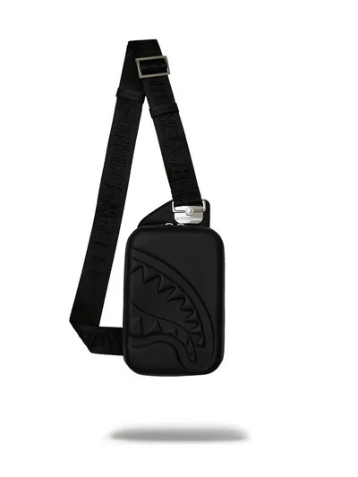 910B6757NSZ SPRAYGROUND Tracolla Uomo PRINTED ZIPPER HARD-SHELL SLING NERO