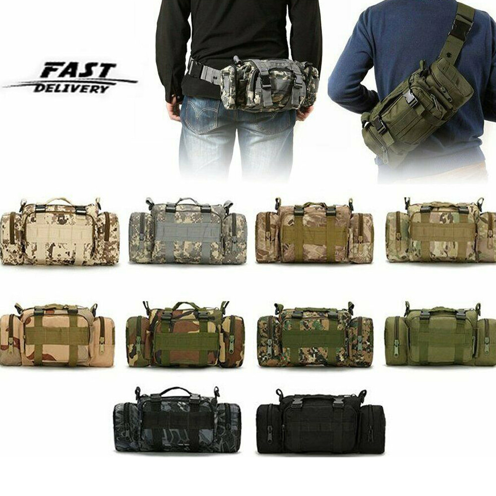 Tactical Waist Pack Deployment Bag Military Molle Waterproof Fanny Pouch US