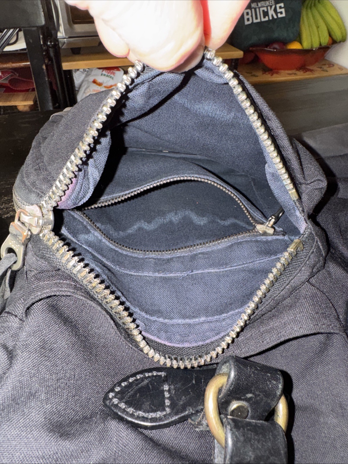 Filson 70128 Original Briefcase Black USA Rugged Twill Riri Zippers w/ Strap-