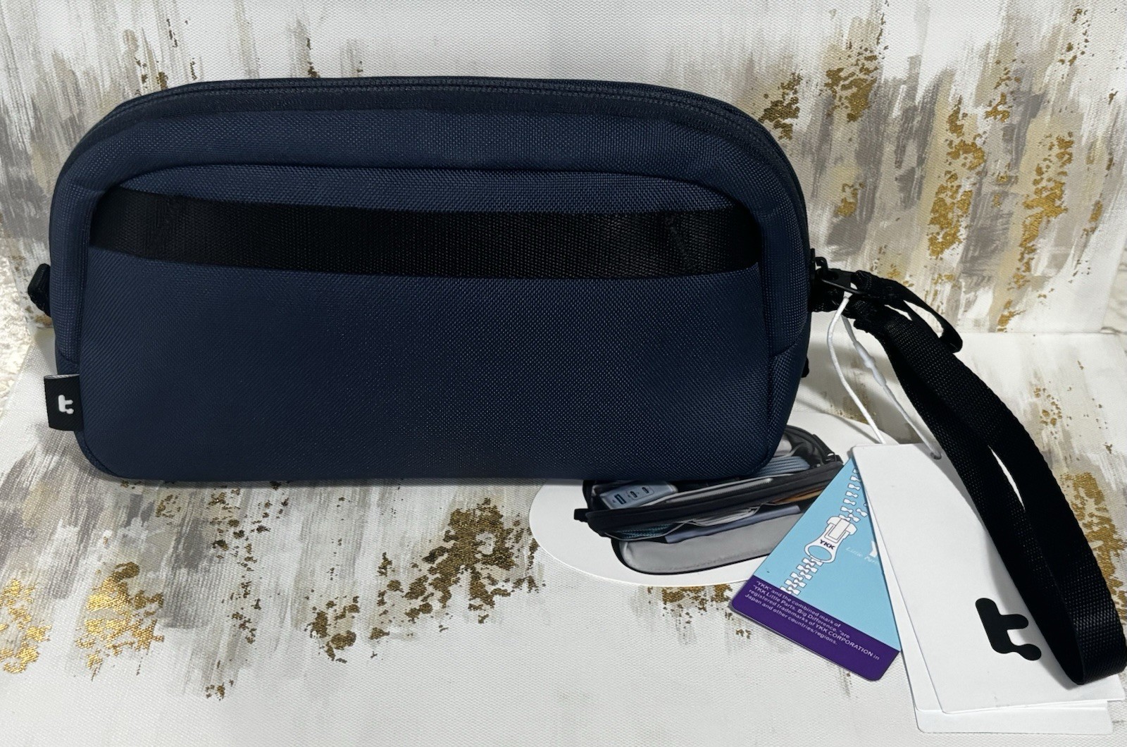 Tomtoc T12M Tech Organizer Travel Cable Electronics Accessory Case Navy NWT