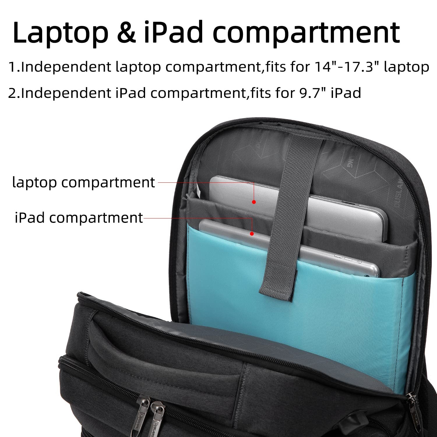 17 Inch Laptop Backpack for Travel Water Resistant College Backpack for Men/W…