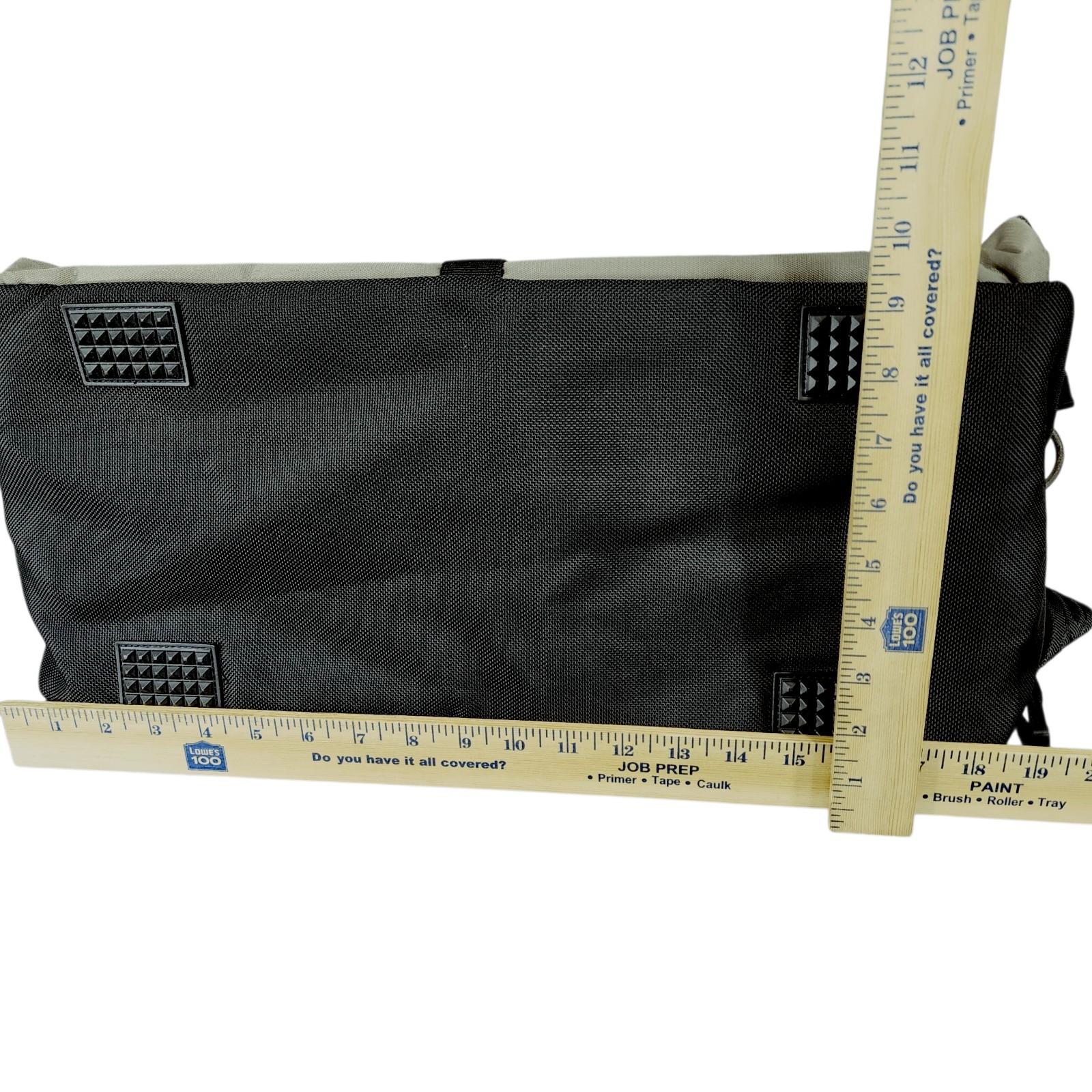 Vtg Banana Republic Duffle Bag Weekender Nylon Canvas Leather Large Travel Black