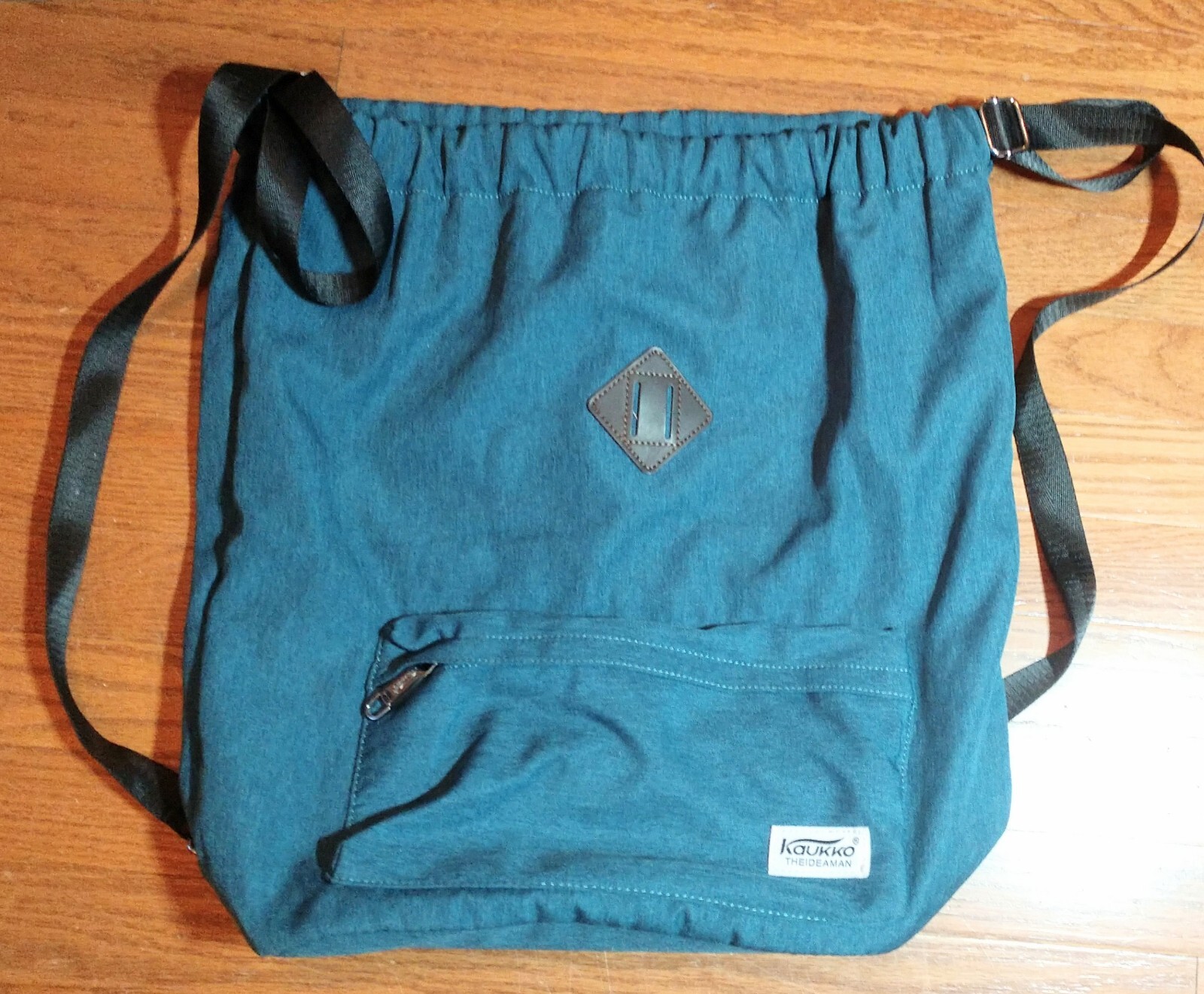 Kaukko Theideaman Backpack Sinch Bag – Earthy Blue Green Color EUC