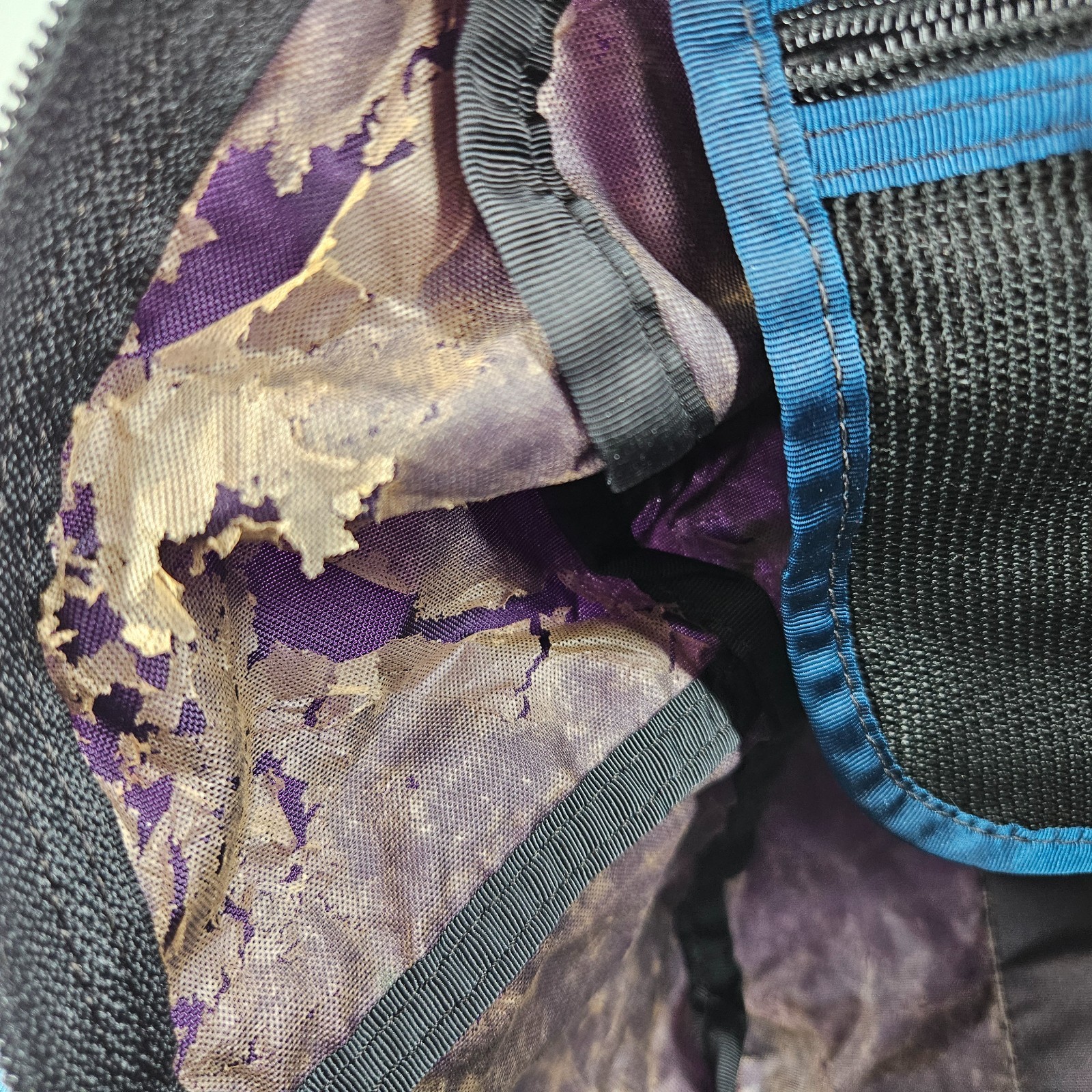 Vintage 90’s Patagonia Small Duffle Bag Purple Blue Black Carry On USA Made VTG