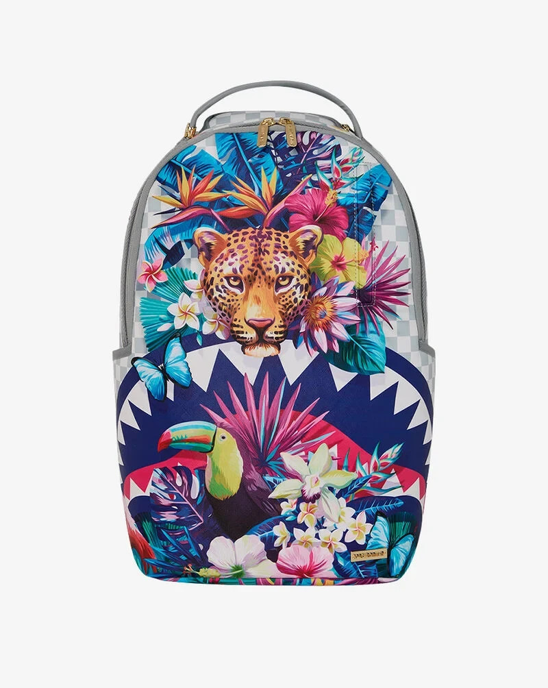 B8625 Flowering Jungle Shark Backpack ~Sprayground