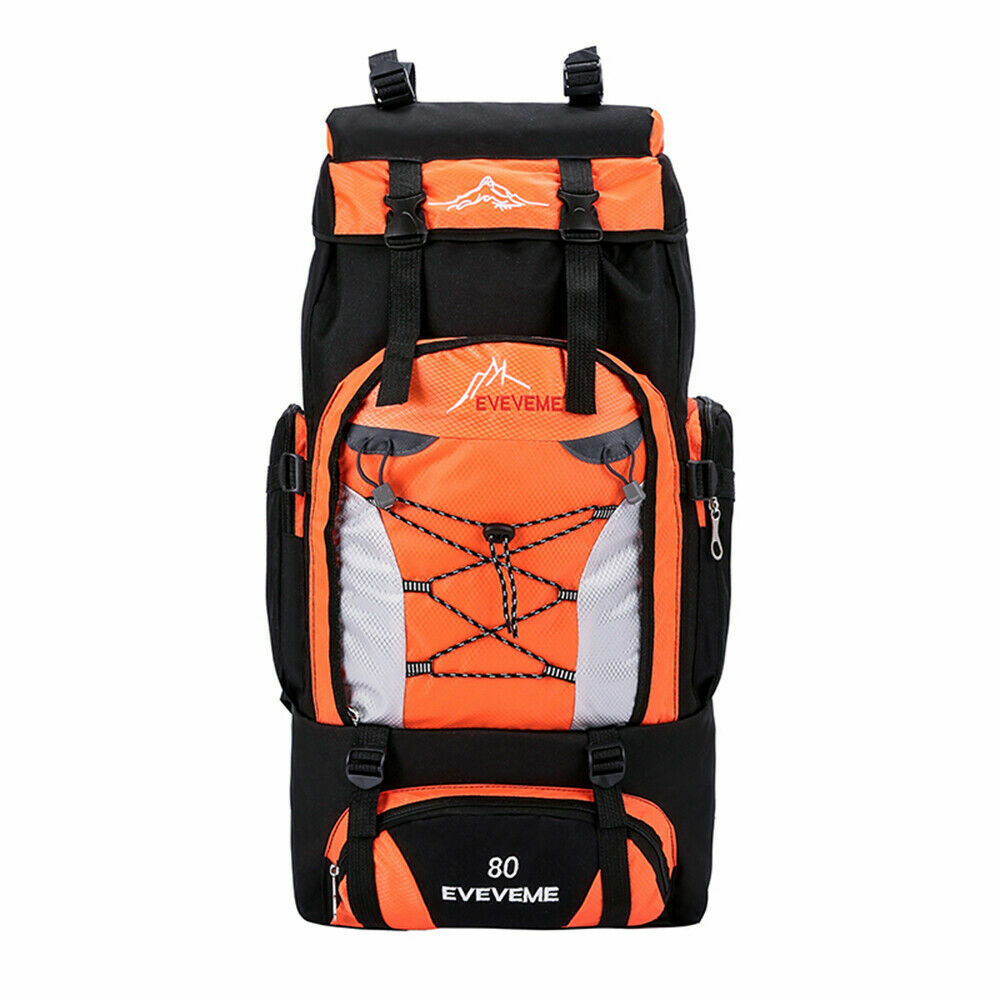 Large 80L Military Tactical Backpack Rucksack Camping Hiking Bag Outdoor Travel