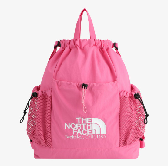 The North Face White Label Linen Mesh Gym Bag Pink