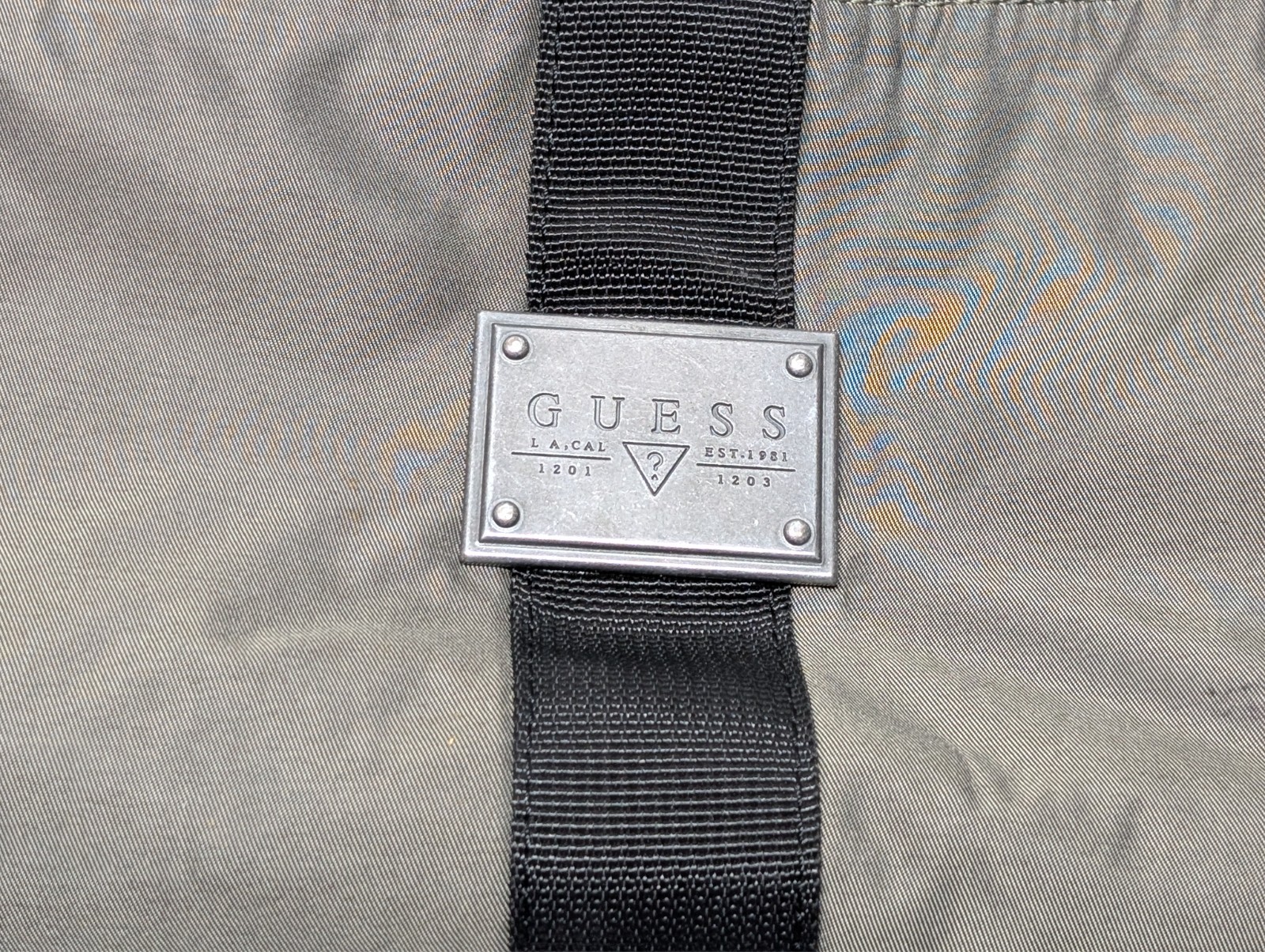 GUESS nylon duffle bag