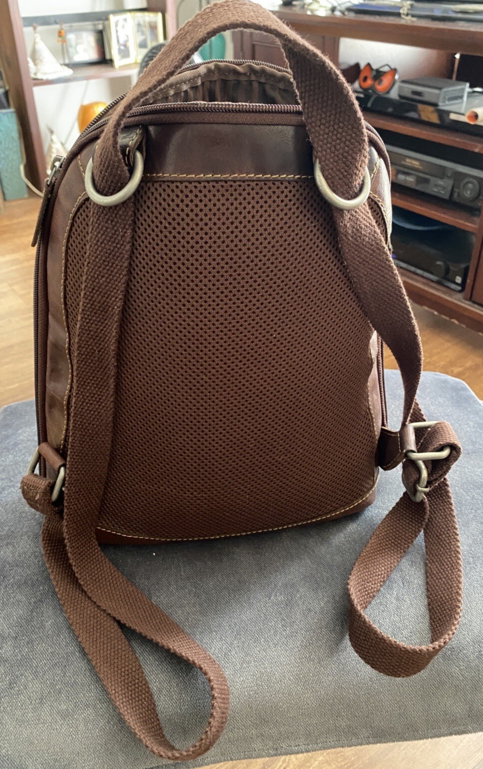 Jack Georges Voyager Brown Leather Backpack