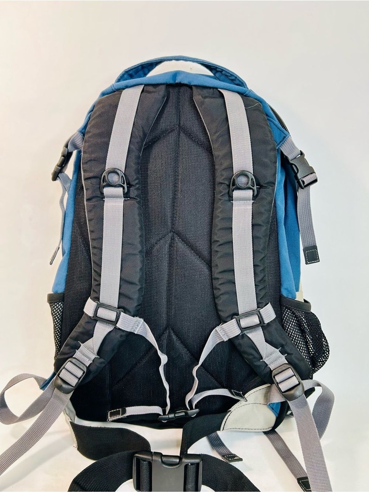 Vintage Jansport Cordillera Backpack, Y2K Technical Daypack in Blue and Grey