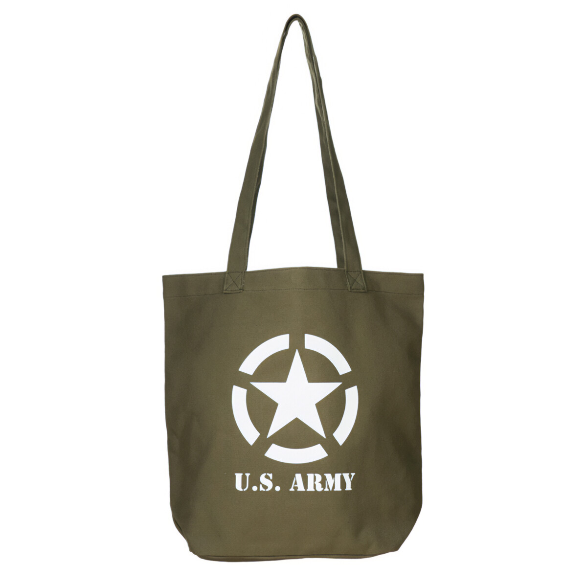 WW2 U.S. Military Style Canvas Tote Bag – Olive Drab Foldable Shopping Sports