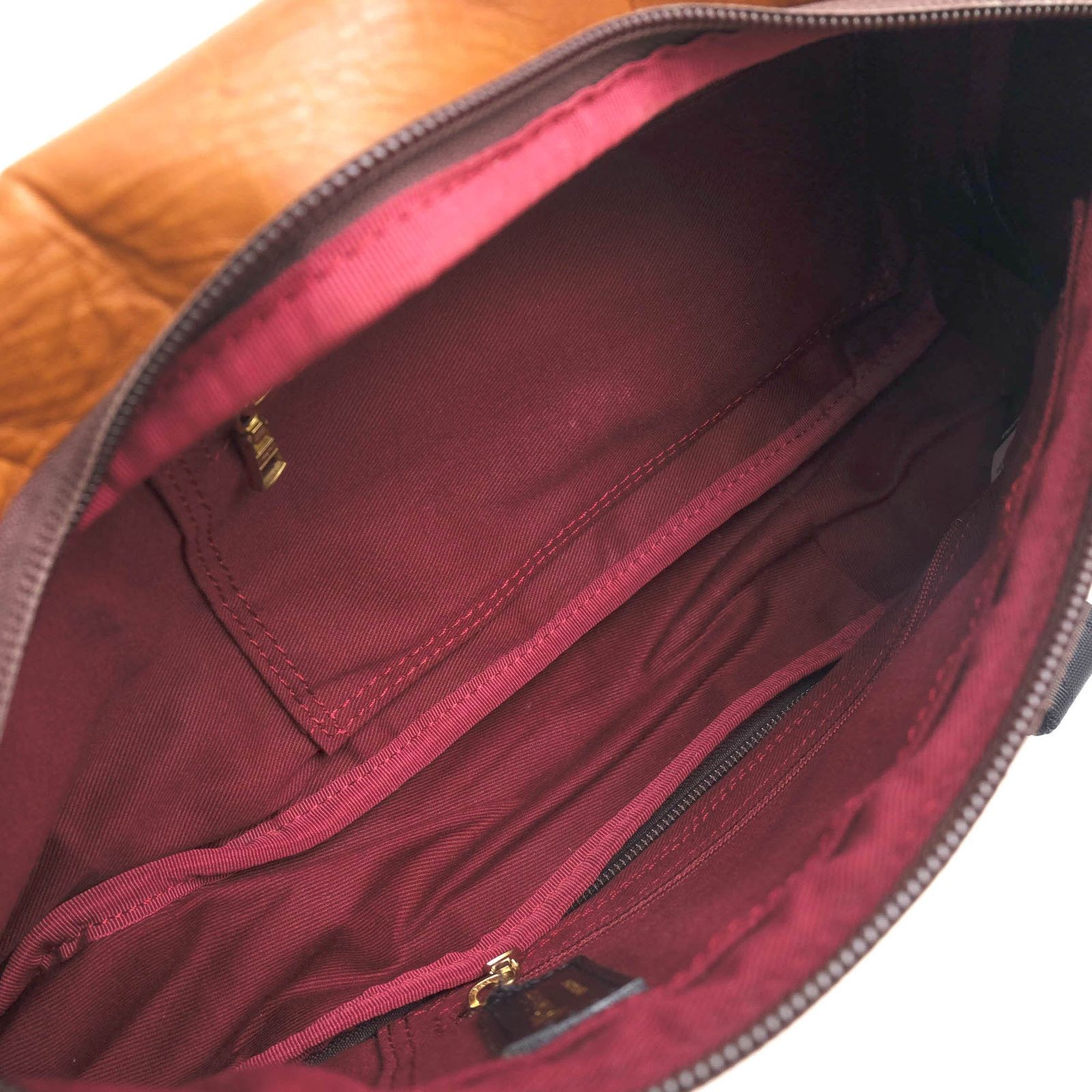master-piece GLOSS 01642-v2 Sling Body Bag Brown Leather Japan Used