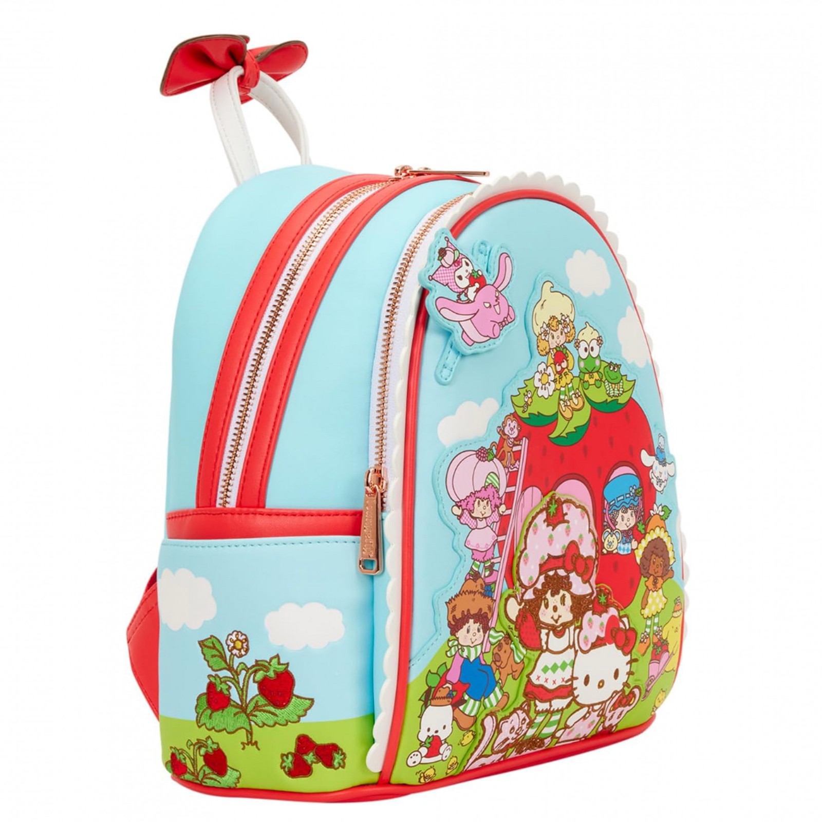 Hello Kitty and Strawberry Shortcake Mini Backpack By Loungefly Multi-Color