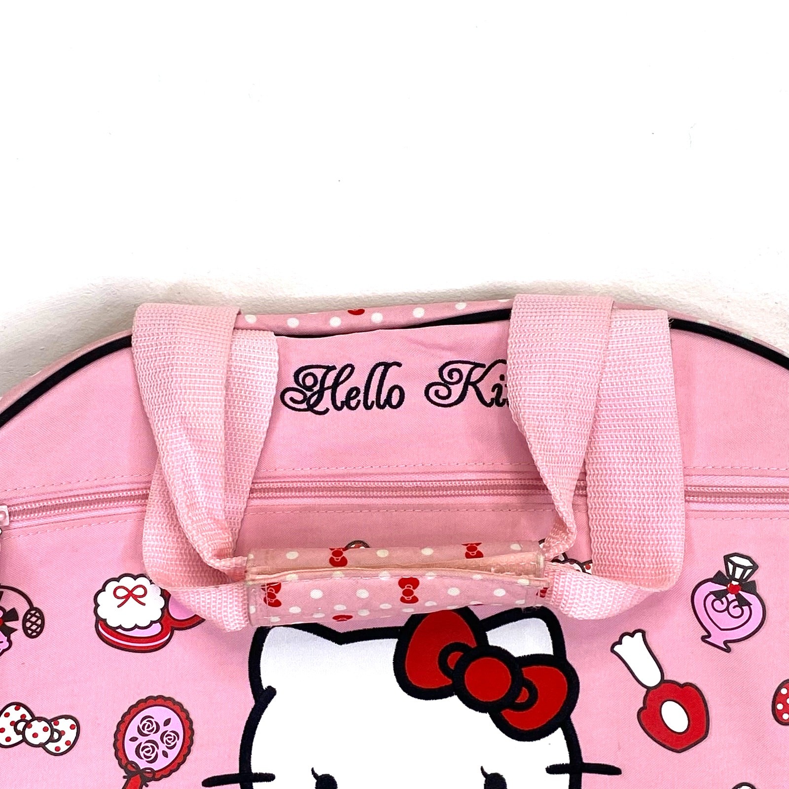 HELLO KITTY Sanrio Pink Duffle Bag Carry On Overnight Travel 18 x 11 Dance Gym