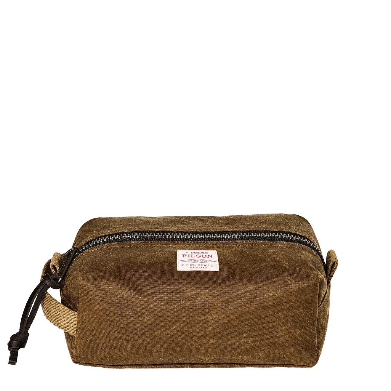 Filson Tin Cloth Travel Kit Dark Tan