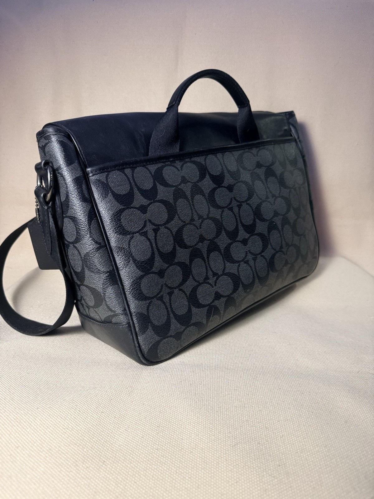 Coach Metropolitan Slim Messenger C2793 – Black Signature Leather