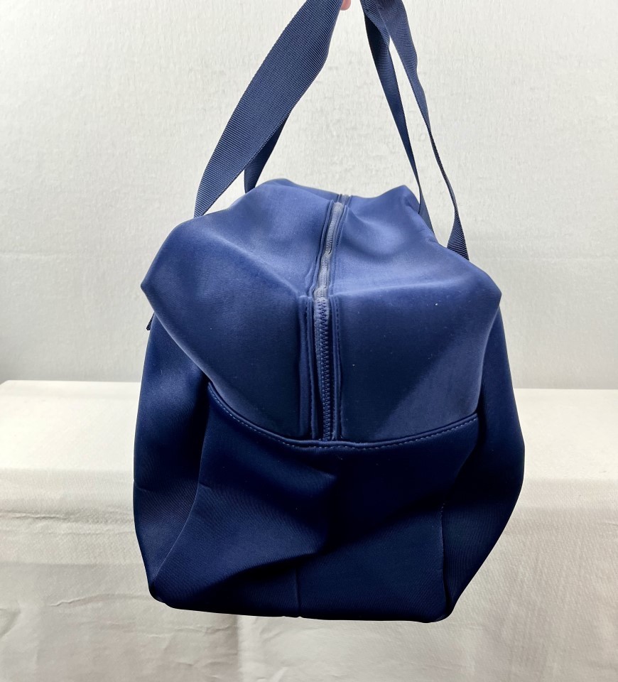 Carolina Herrera BAD BOY Duffel Bag Navy Blue Weekender Travel Gym Unisex