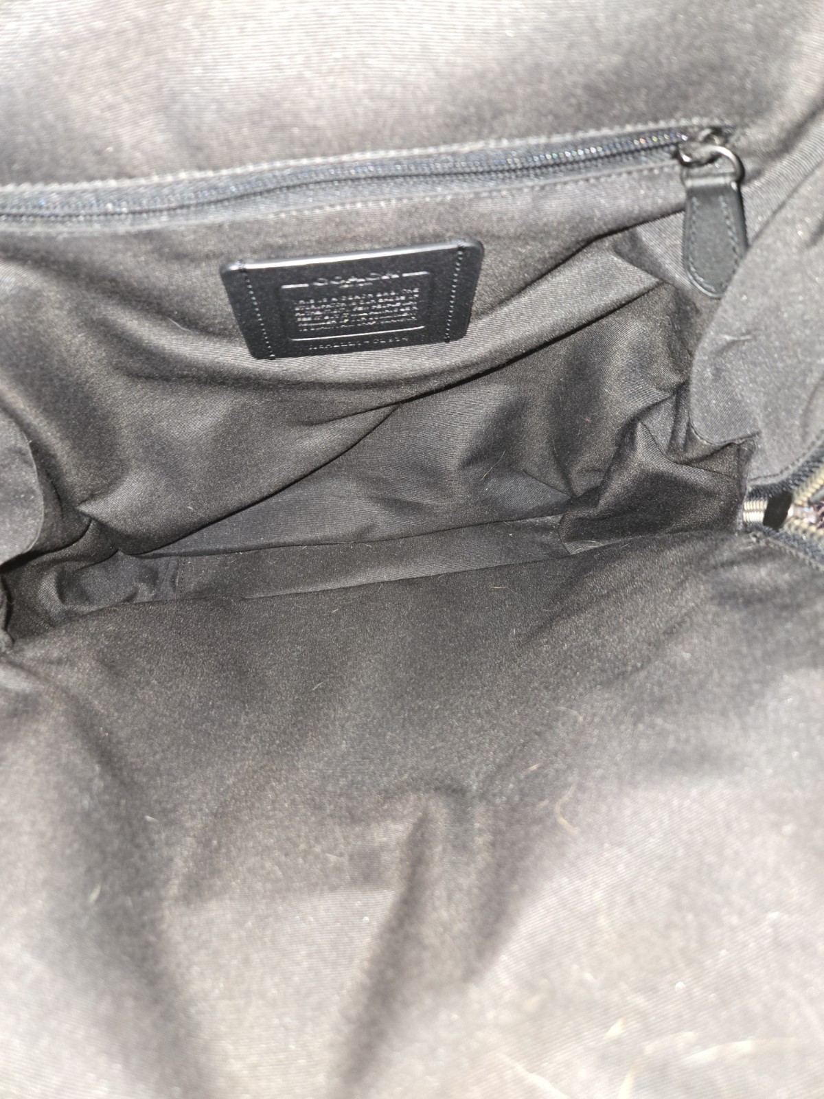 Coach Brown Black Men’s Zip Backpack with Inner Pockets No.H2221-C2934