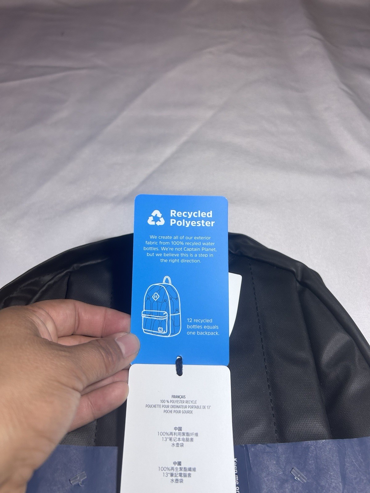 Parkland eco-Friendly Bags From Bottles Black Backpack