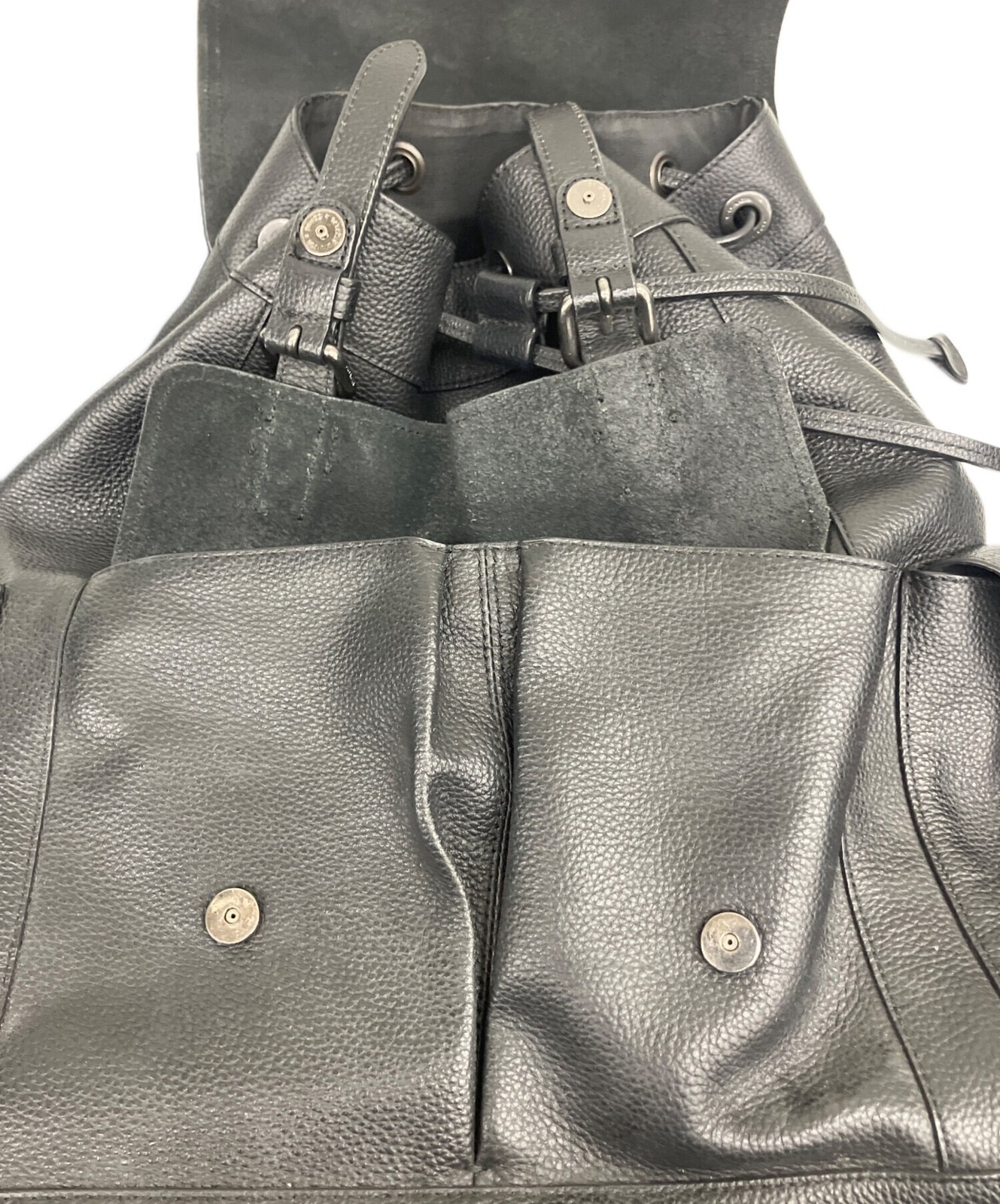 COACH Hudson Backpack Black Leather F36811