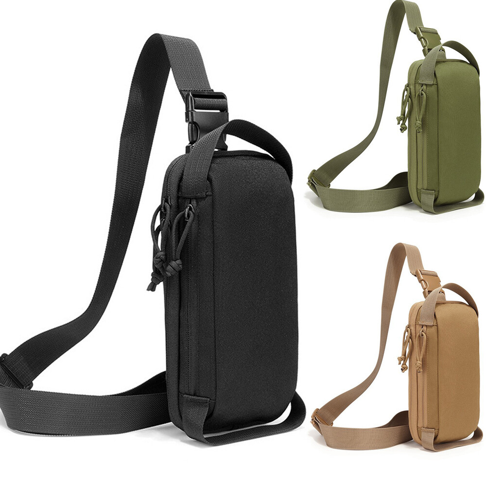 TACTICAL Compact EDC Chest Bag Concealed Carry Shoulder Bag for Travel Hiking